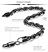 JOERICA 3PCS 6MM Wide Stainless Steel Twist Rope Chain Bracelet for Men Women Link Bracelet 22CM