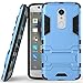 Axon 7 mini Case, ZTE Axon 7 mini Case, MicroP(TM) Dual Layer Armor Hard Slim Hybrid Kickstand Phone Cover Case for ZTE Axon 7 mini (Blue Kickstand Case)