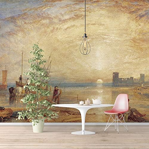 signwin Wall Murals Self-Adhesive Removable The Dogana and San Giorgio Maggiore by Joseph Mallord William Turner Wallpaper Home Decoration for Living Room,Bedroom - 66x96 inches