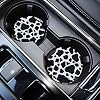 Car Coasters for Drinks Absorbent, Cute Car Coasters for Women & Men Cup Holder Coasters for Your Car with Fingertip…