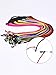 Eboot 12 Pieces Eyeglasses String Holder Strap Cord Colorful Sunglasses Strap Around Neck Lanyard Holder with Glasses Cloth