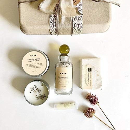 Kaya Lavender Spa Gift Set, Calming & Relaxing All Natural Gift