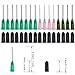 Momok 15 Packs - 20ml, 10ml, 5ml, 3ml, 1ml Syringe with 14ga, 18ga and 20ga Blunt Tip Needles and Caps for Refilling and Measuring Adhesives or Glue Applicator