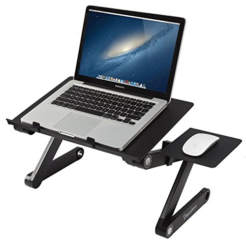 Readaeer Portable Adjustable Laptop Computer Desk Stand Table(Black)