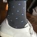 Sock Habit Mens Colorful Patterned Dress Socks Stars Striped 2 Pair Blue Grey White