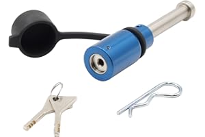 Proven Industries Model HL1 Receiver Hitch Pin Lock, Fits 2-Inch or 2 1/2-Inch Receivers, Stainless Steel, Made in The USA, (Blue)
