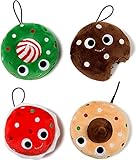 Kidrobot Yummy World Cookie Squad 4-Inch Small Plush 4-Pack [Holiday]