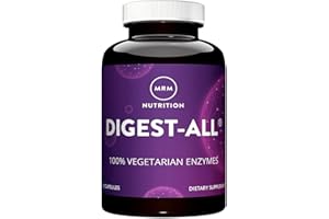 MRM Nutrition Digest-All ® | Digestive Enzymes | Improved Digestion and Absorption | Lactase + Amylase + Lipase| May Help with Bloating and Gas| 100% Vegetarian | Gluten-Free | 50 Servings