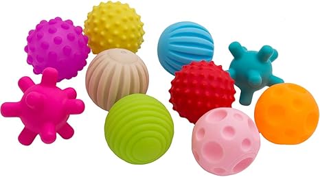 Amazon Wellbeingjp ベビー用ボール 音が出るボール 知育玩具 10個 赤ちゃんおもちゃ 柔らかいボール 想像力を育つ知育玩具 おままごと 新生児 ベビー 男の子 女の子 おもちゃ クリスマス 誕生日プレゼント 0か月から遊べる 1歳 2歳 3歳 贈り物 誕生日 入園 出産祝い