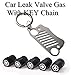 Athiry Car Accessories 5PCS Car Leak Gas Valve Cap with Skull for Jeep Wrangler Black Daymaker Car-styling Kit Wrangler Metal Key Chain