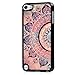 iPod Touch 5 Case, Touch 6 Case, MOLLYCOOCLE Flower Totem for Girls Frame Soft Flexible TPU Hard PC Bumper Back Shell Protective Cover for iPod Touch 5/6