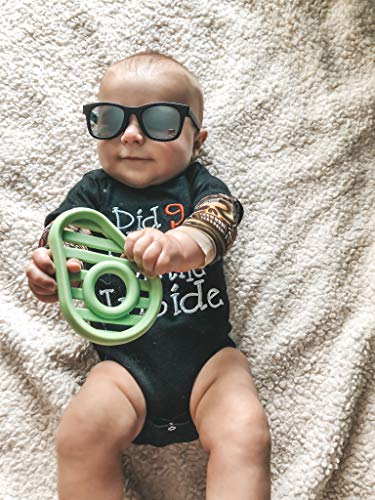 image for Itzy Ritzy Silicone Baby Teether - BPA-Free Infant Teether with Easy-t