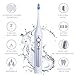 Sonic Electric Toothbrush Deep Clean as Dentist Sonicare Rechargeable Waterproof Toothbrush 5 Modes 2 Replacement Heads Tongue Brush by YASI (White)