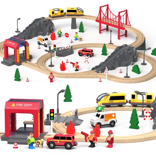 Fire Station Train Set