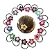 TS Cute Girls Flower Hair Tie Bands Ropes Ponytail Holder (14pcs flower hair tie)
