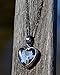 Forget Me Not Necklace for Women, Handmade Blue Heart Pendant, Real Pressed Flowers Jewelry, Anniversary Gift for Wife, Keepsake Personalized Jewelry, Artisan Hand Crafted by Bayou Glass Arts (22gm)