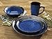 Cuisinart CDST1-S4JEB Stoneware Jenna Blue Collection 16-Piece Dinnerware Sets