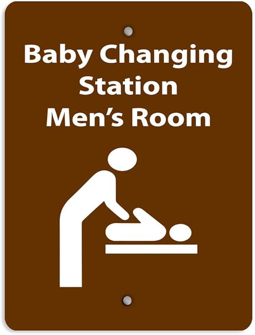 Amazon.com: Retro VintageStyle Sign,12"X16"Baby Changing Station Men's