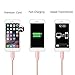 iPhone Cable - Aonsen 3Pack 10FT Extra Long Nylon Braided Charging Cord Charger, Lightning to USB Cable for iPhone 7, 7 Plus, SE, 6s, 6, 6 +, 5, 5s, iPad Air / Mini, iPod (Rose)