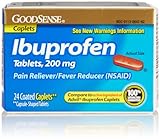 GoodSense Ibuprofen Pain Reliever/Fever Reducer, 200 mg Caplets, 24 Count