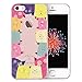 iPhone SE Case, iPhone 5S Case, iPhone 5 Case, Doramifer Childhood Series Protective Case [Anti-Slip] [Good Grip] with Aesthetic 3D Print Soft Back Cover for iPhone SE/5S/5 (Cats Party)