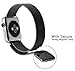 GEOTEL 38mm Milanese Loop Stainless Steel Bracelet Strap Band for Apple Watch Series 1 Series 2 Sport&Edition with Unique Magnet Lock(No Buckle Needed) (38mm-Black)