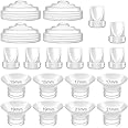 8Pc Duckbill Valves 8Pc Flange Inserts and 4Pc Silicone Diaphragm Compatible with Momcozy M5, Replacement M5 Pump Parts Accessories Made by Tbuymax, Not Original Momcozy Pump Parts