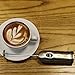 NATOZA Milk Frother Handheld 2 Speed Drink Mixer With 2 AA Batteries Included, Bonus Mix Spoon - Perfect for the best Latte Maker, Cappuccino, Matcha, Hot Chocolate and more - Stainless Stee (Silver)