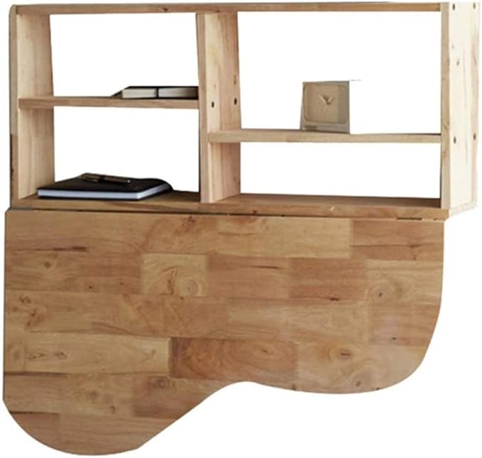 Lsqdwy Escritorio Plegable montado en la Pared de Hojas abatibles