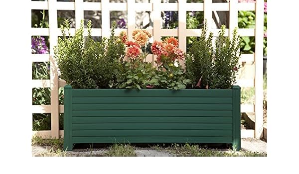 Jardinera GREENLAND 88x32x33 cm. Color: Verde: Amazon.es: Hogar