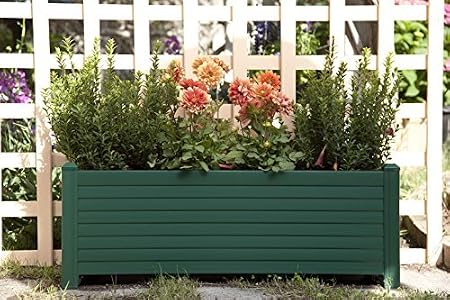 Jardinera GREENLAND 88x32x33 cm. Color: Verde: Amazon.es: Hogar