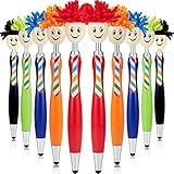 10 Pieces Mop Topper Pens Screen Cleaner Stylus Pens 3-in-1 Stylus Pen Duster for Kids and Adults