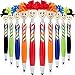 10 Pieces Mop Topper Pens Screen Cleaner Stylus Pens 3-in-1 Stylus Pen Duster for Kids and Adults