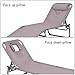 Goplus Adjustable Chaise Lounge Chair Recliner w/Pillow Sunbathing Tanning Face Down Hole for Beach Outdoor Pool Patio Deck (Gray)