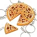 Pizza Pendant Key Chain - CINRA 20pcs Pizza Pendant Key Chain Buckle Purse Bag Charm Key Jewelry Chic Accessories Ornaments
