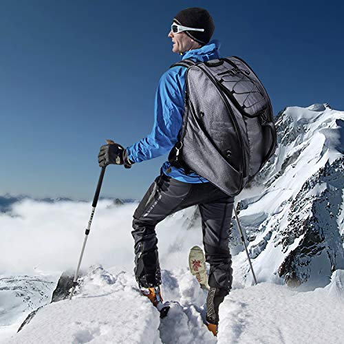 SoarOwl Boot Bag - Ski Boots and Snowboard Boots Bag, Excellent for Travel with Waterproof Exterior & Bottom - for Men, Women and Youth - Thumbnail 3