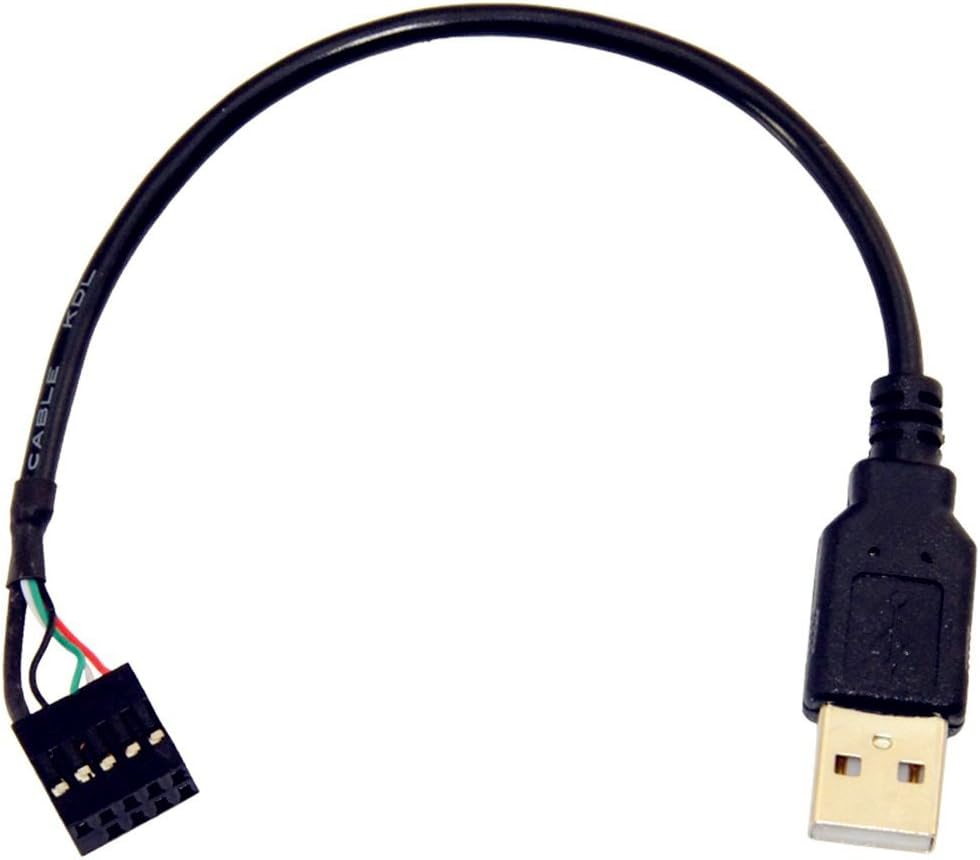 ELEFA E1009 USB 2.0 A Male to Dupont 9 Pin Female Header Motherboard Cable Cord 20cm