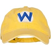 e4Hats.com Wario Waluigi Embroidered Washed Cotton Twill Cap