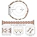 Kwlet Compatible with Rose Gold Apple Watch Band 38mm Metal Stainless Steel Designer Band Unique Luxury Pretty Band Replacement for 40mm Apple Watch Band Rose Gold Series 4 3 2 1