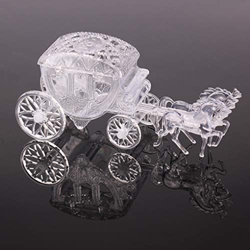 Cinderella Carriage Gold Royal Carriage Box Wedding Candy Small Plastic Boxes for Event Party Supplies Decoration