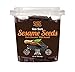 ChocZero Keto Bark, Dark Chocolate Sesame Seeds with Sea Salt. Sugar Free, Low Carb. No Sugar Alcohols, No Artificial Sweeteners, All Natural, Non-GMO, Hand Made- (1 Bottle, 16 Ounce)