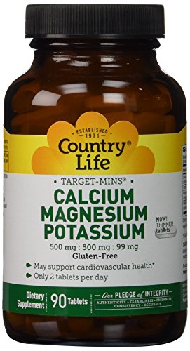 Country Life - Calcium Magnesium Potassium, 90 tablets Country Life - Calcium Magnesium Potassium, 90 tablets