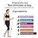 Odowalker Resistance Bands Figure 8 Exercise Band Resistance Fitness Equipment Tool for Back Shoulder Neck Stretching Yoga Bands Exercise Loop for Home Workout(Delivery Random Color)