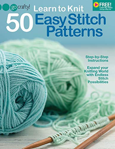 Buy Learn To Knit 50 Easy Stitch Patterns Step by Step Illustrations 