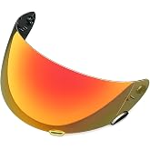 Qualifier Helmet Visor Compatible with Bell Qualifier, Star, Vortex, RS-1, Revolver Helmets Face Shield (Sapphire Red)