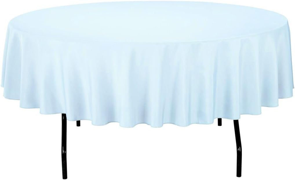 Gee Di Moda Tablecloth - 70" Inch Round Tablecloths for Circular Table Cover in Caribbean Washable Polyester - Great for Buffet Table, Parties, Holiday Dinner & More: Home & Kitchen