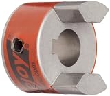 Lovejoy 37242 Size L095 Standard Jaw Coupling Hub, Sintered Iron, Inch, 0.625" Bore, 2.11" OD, 0.156" x 0.078" Keyway