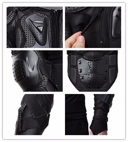 Motorcycle Full Body Armor Protective Jacket Guard ATV Motocross Gear Shirt Black Size M Fit For 2005 2006 2007 2008 2009 2010 TRIUMPH Sprint ST/ABS