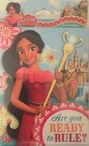 Elena Of Avalor Birthday Party 8 Invitations and Thank You Post Card