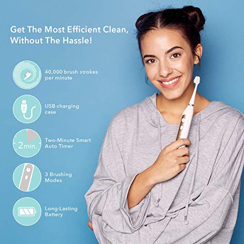 Smile Bright Store Platinum Electronic Sonic Toothbrush with UV